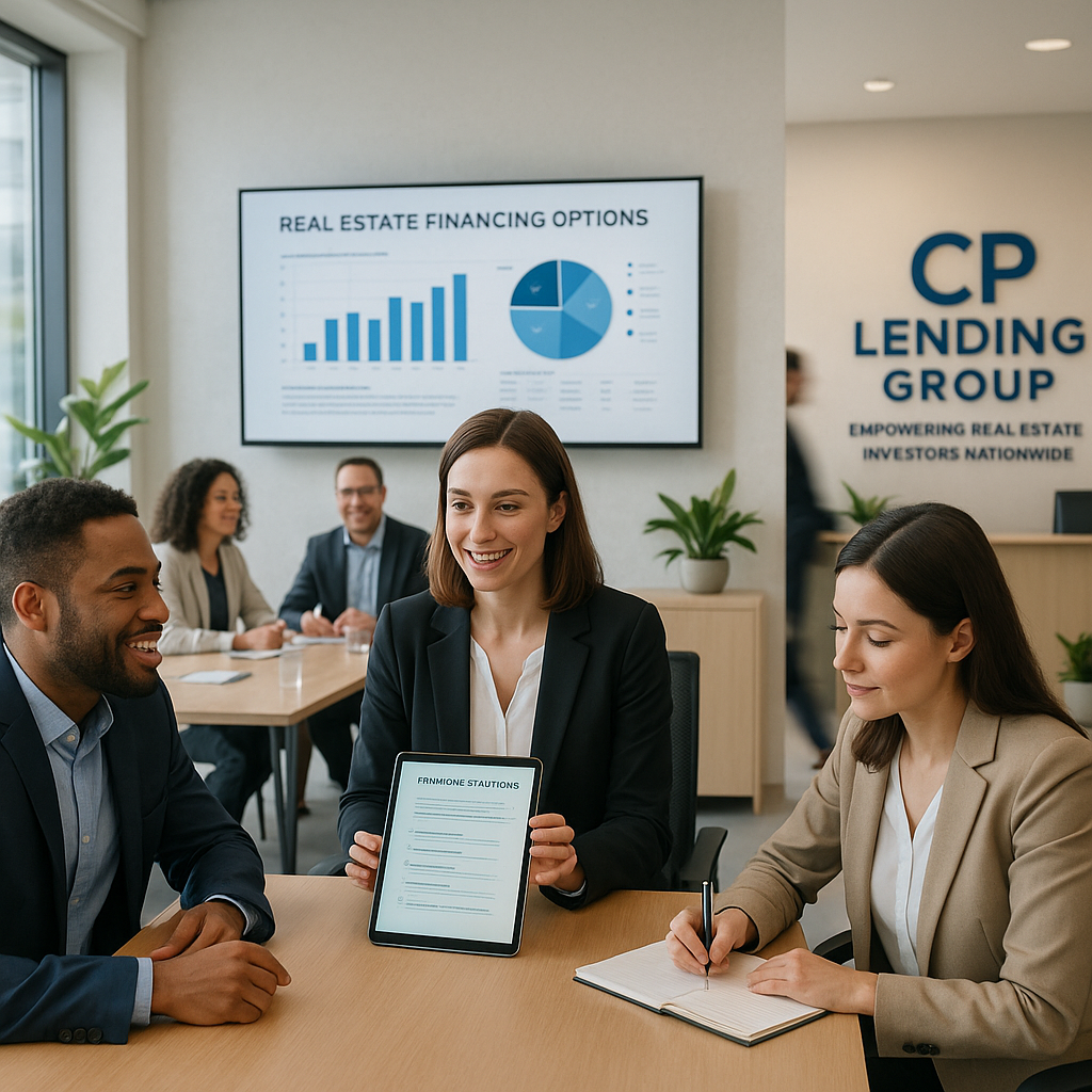 The image depicts a modern office environment bustling with activity Bright natural light floods through large windows illuminating a sleek conference room where a diverse group of professionals engage in a lively discussion around a polished wooden